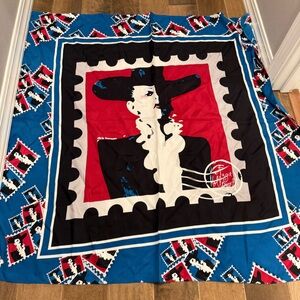 Vintage Vollbracht Large Silk Scarf